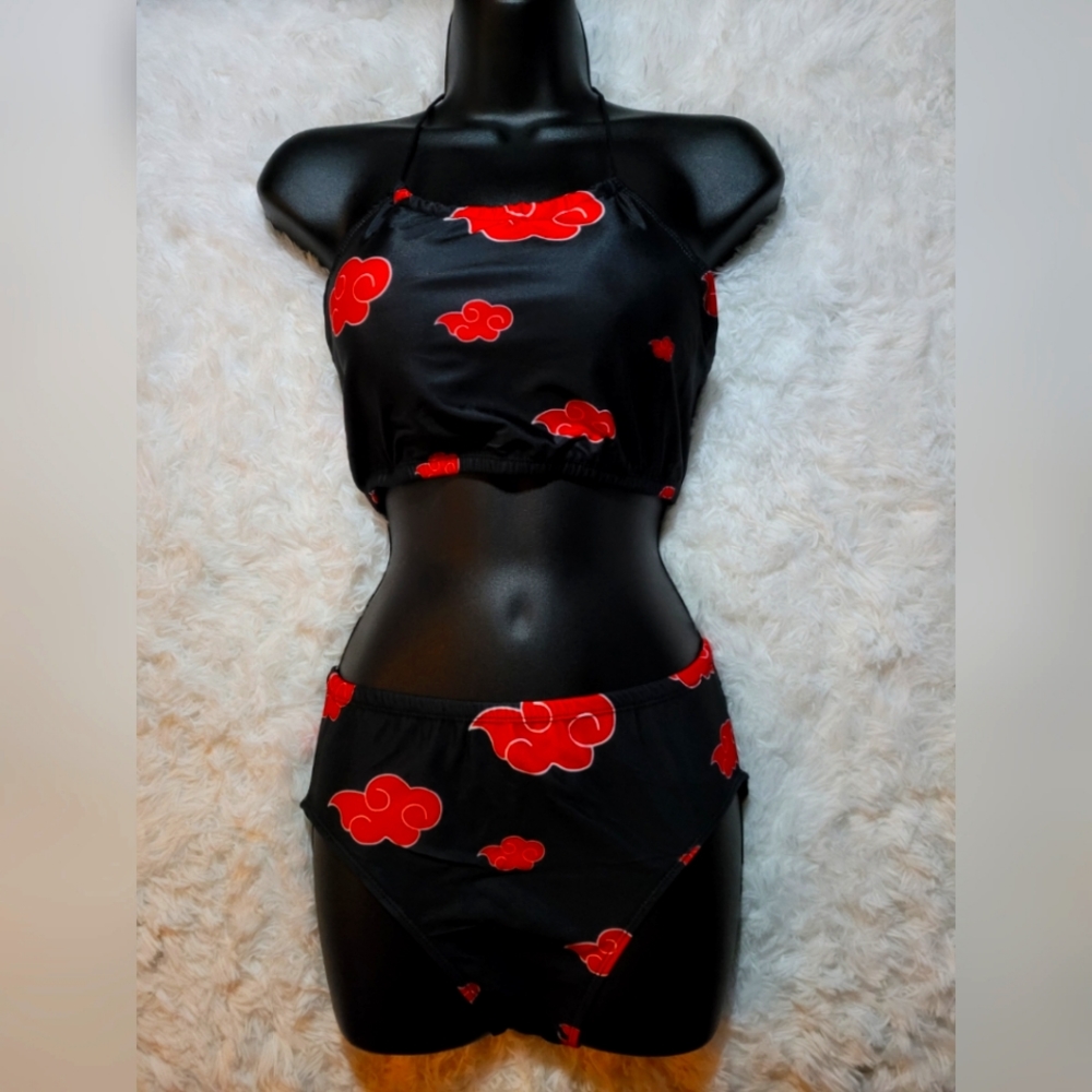 *NEW* Naruto Itachi Uchiha Akatsuki 2 Piece Bathing Suit XXL
